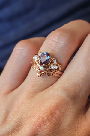 Pear-Shaped Lab-Grown Diamond Solitaire Engagement Ring – Unique Engagement  Rings NYC | Custom Jewelry by Dana Walden Bridal